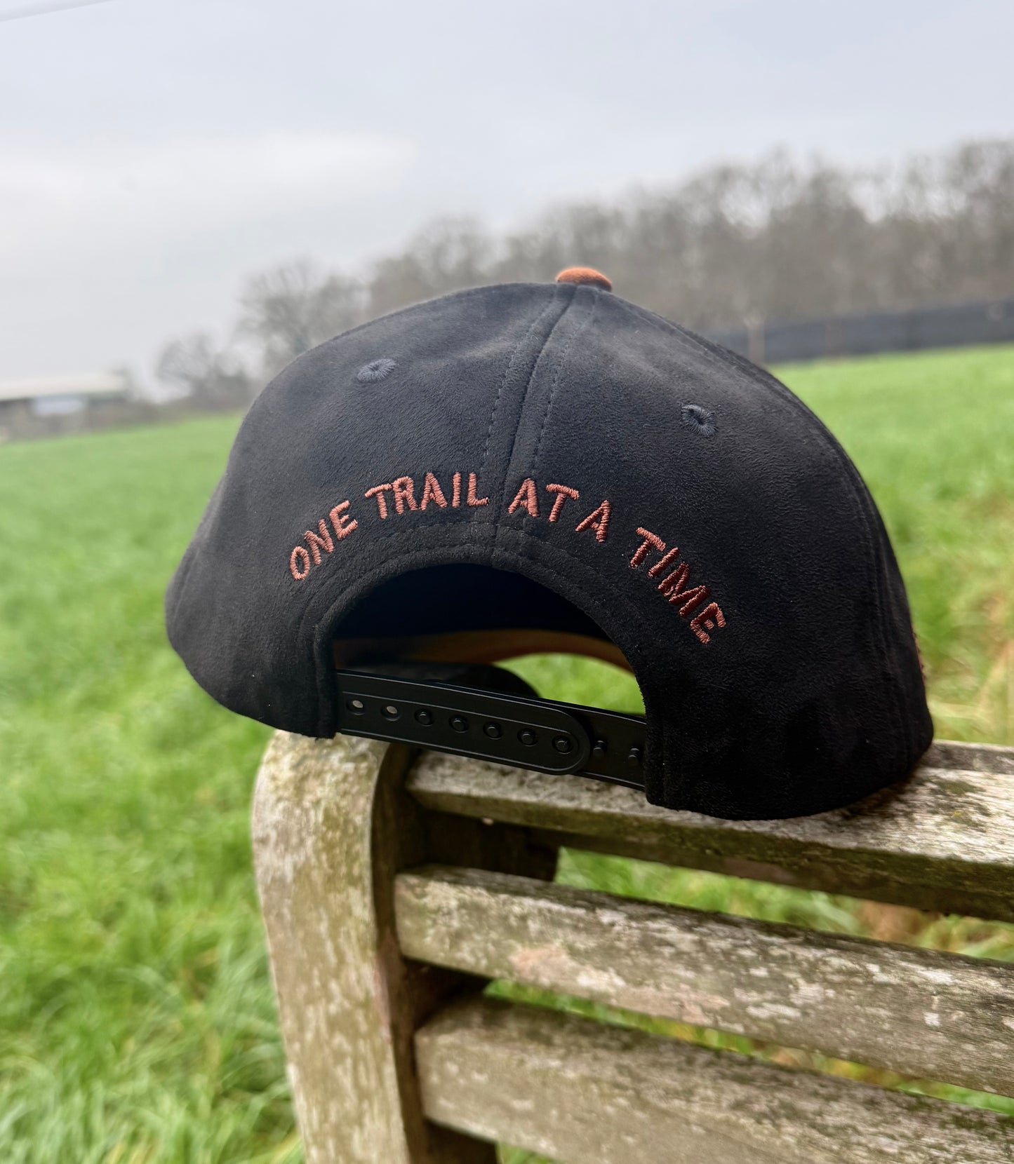 Black & Brown Suede Trucker cap