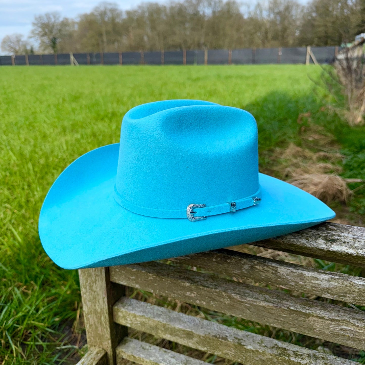Aqua Mist Cattleman Cowboy hat