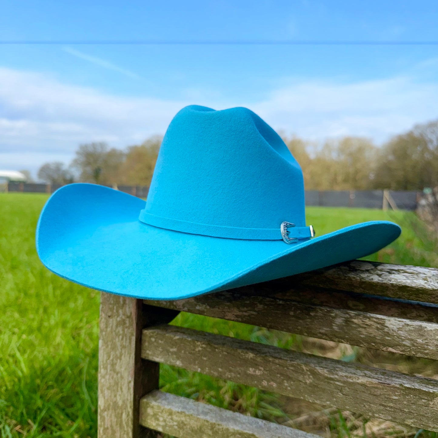 Aqua Mist Cattleman Cowboy hat