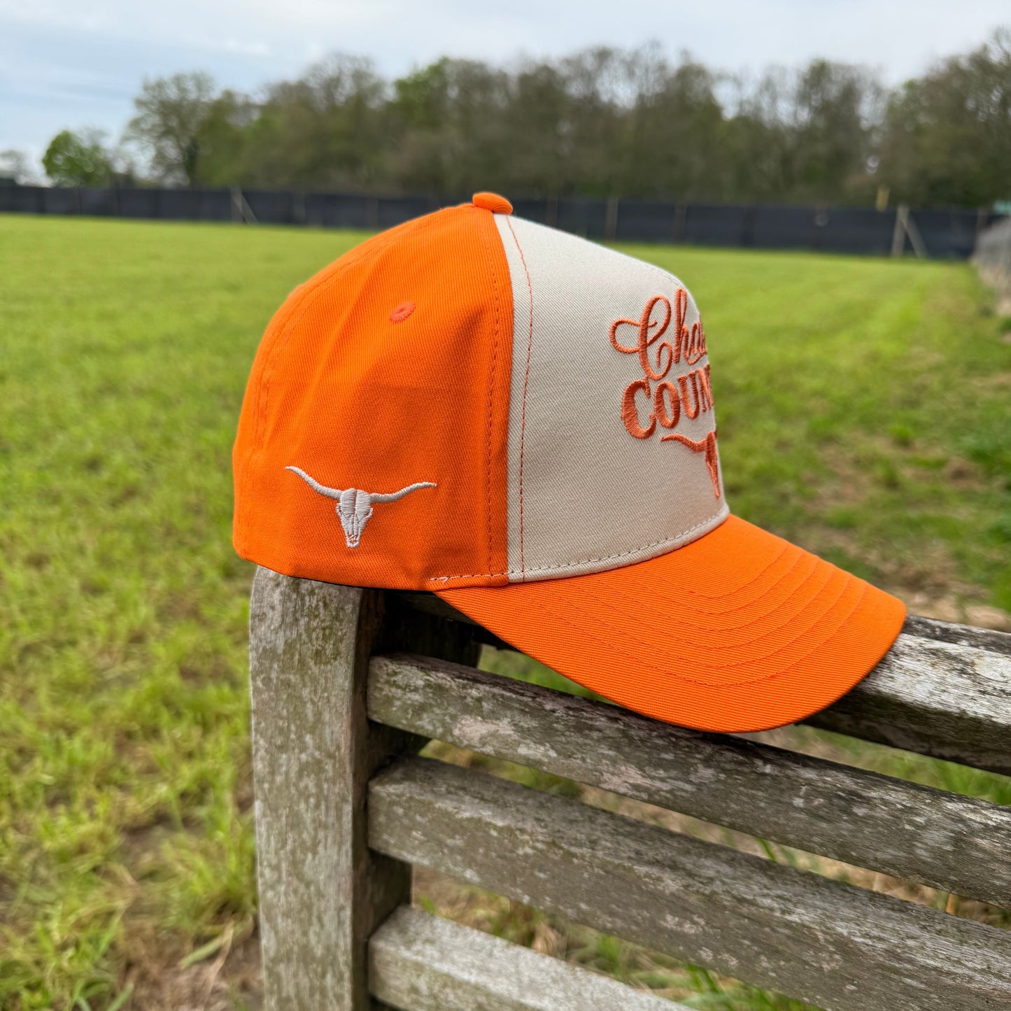 Orange & Beige Trucker Cap