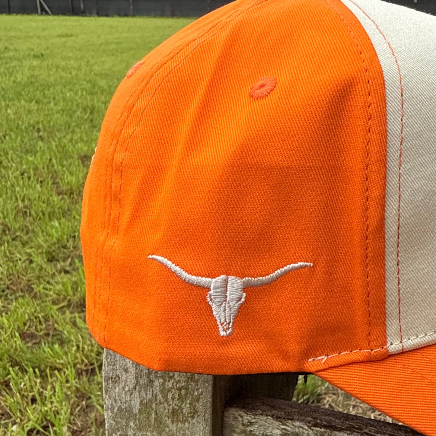 Orange & Beige Trucker Cap