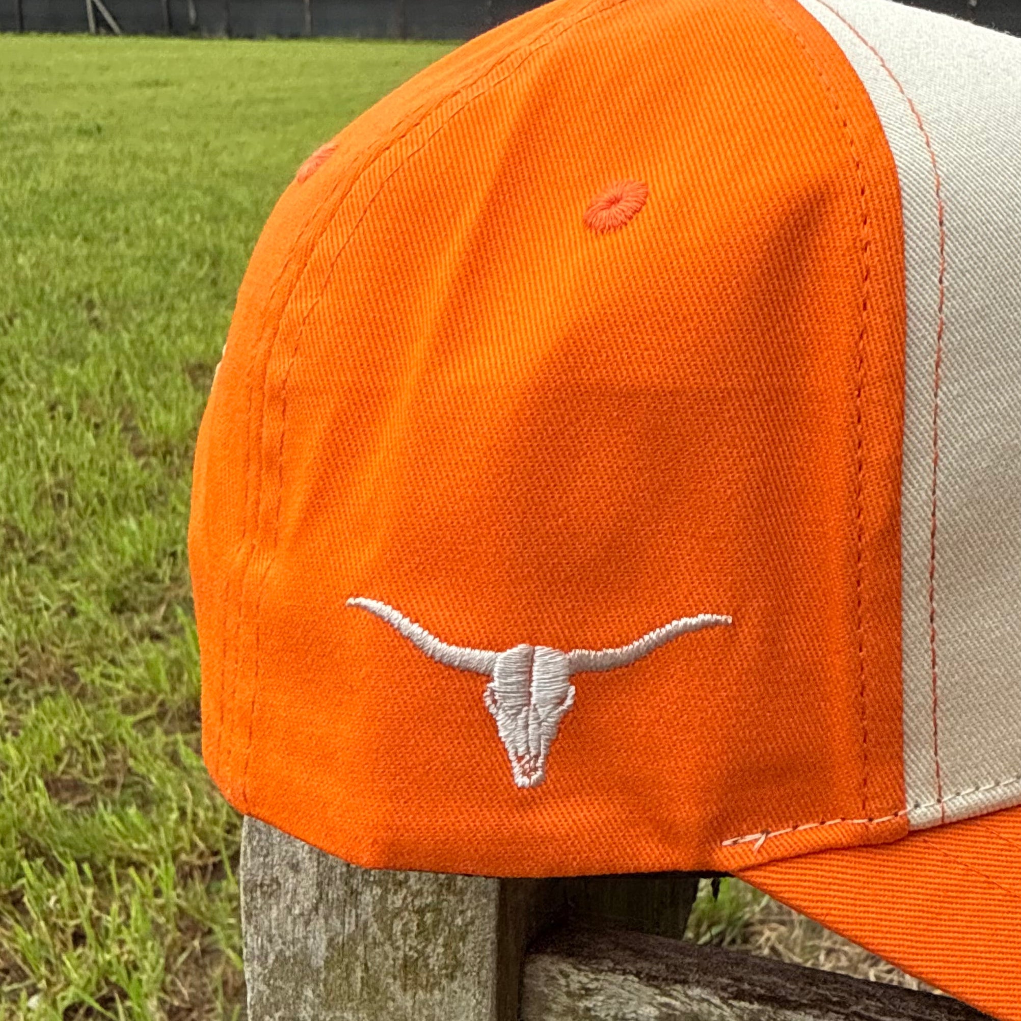 Orange & Beige Trucker Cap