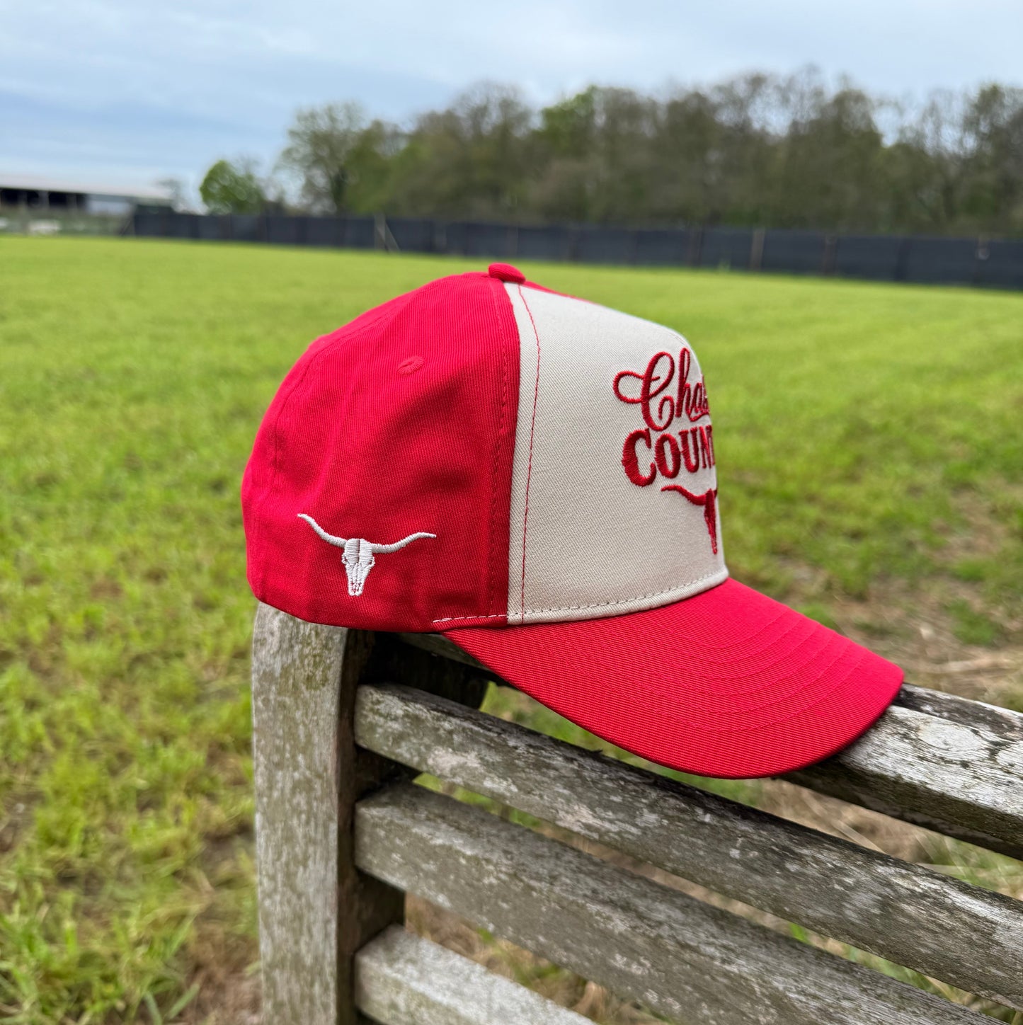 Red & Beige Trucker Cap