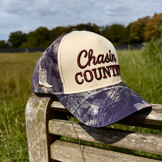 Beige & camo trucker cap