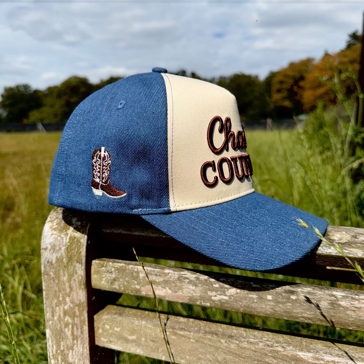 Beige & Denim trucker cap