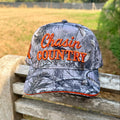 Full Camo & Orange Trucker cap