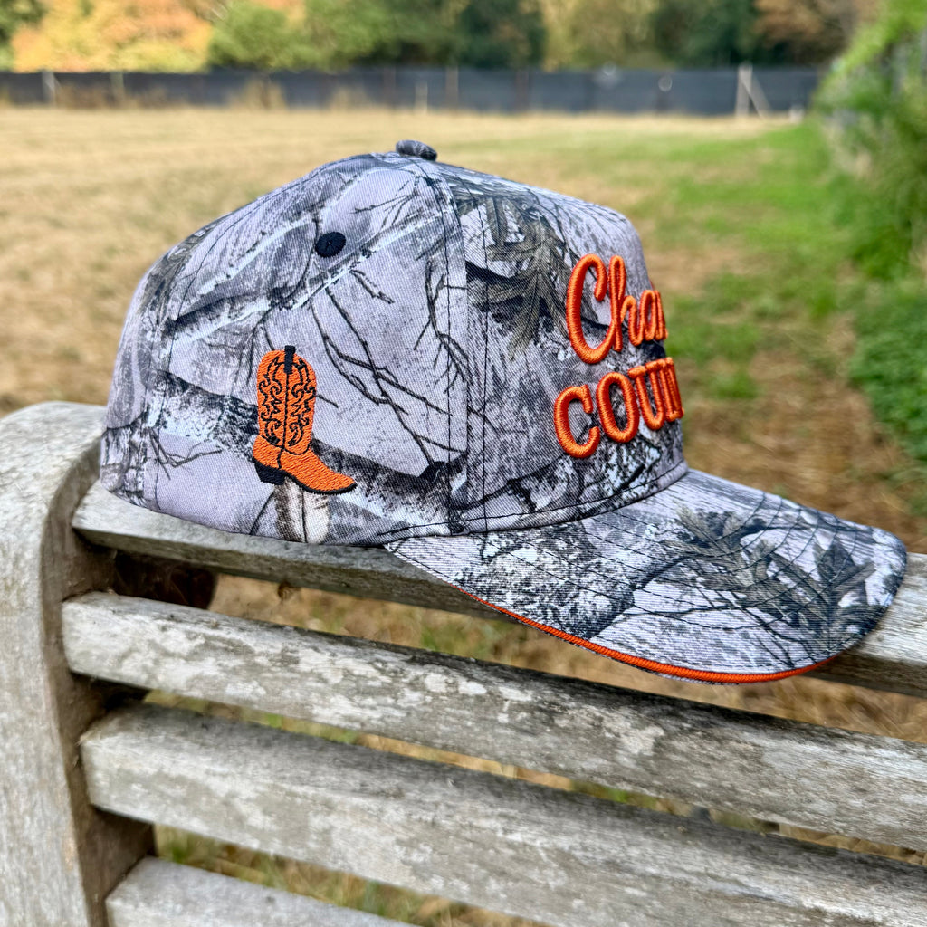 Full Camo & Orange Trucker cap